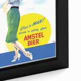Amstel Bier Vintage Poster: Retro Beer Advertisement Wall Art