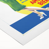 Amstel Bier Vintage Poster: Retro Beer Advertisement Wall Art