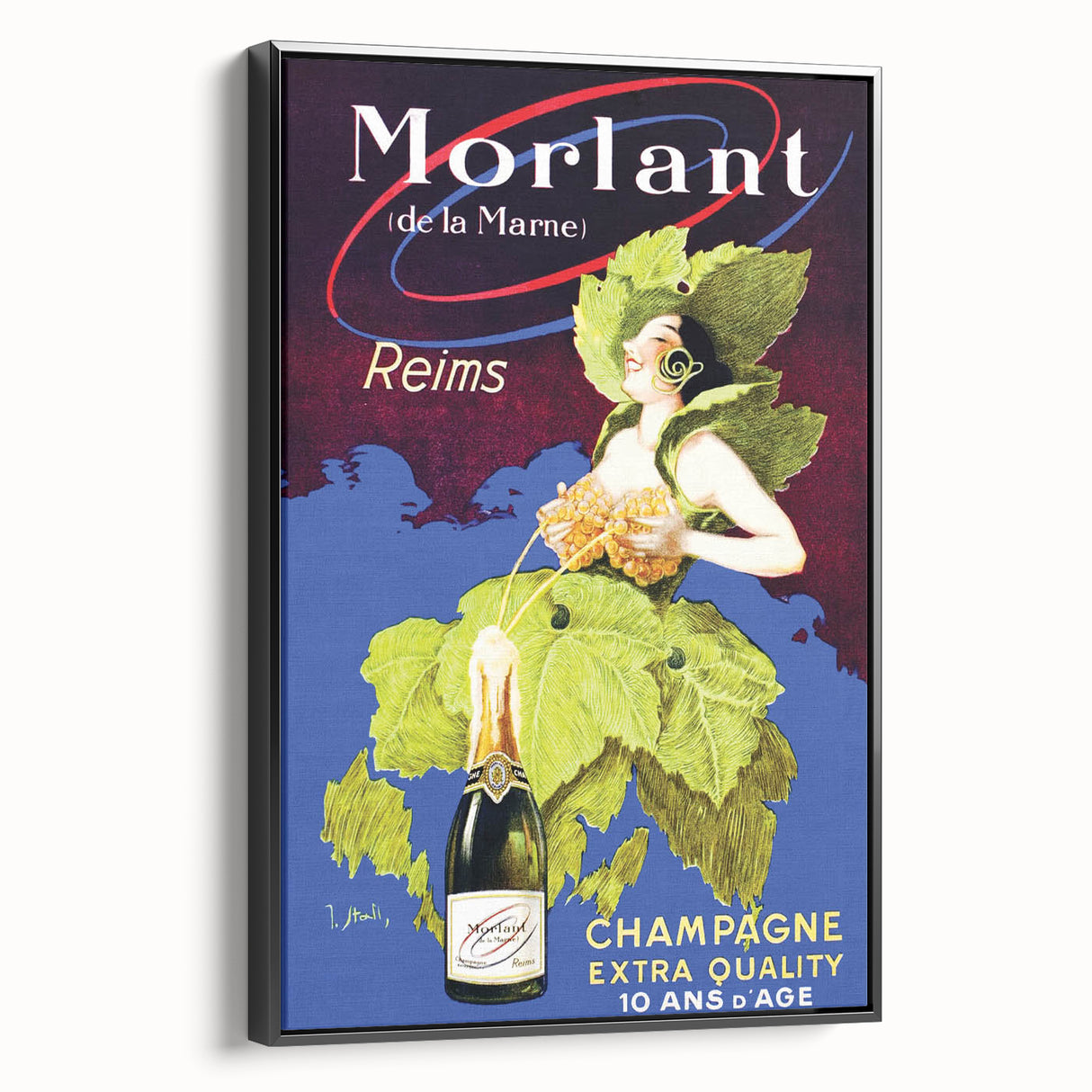 Vintage Morlant Champagne Ad – Retro French Poster Wall Art