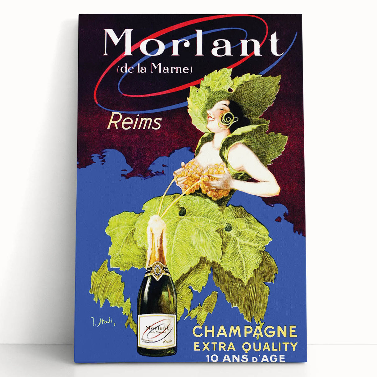 Vintage Morlant Champagne Ad – Retro French Poster Wall Art