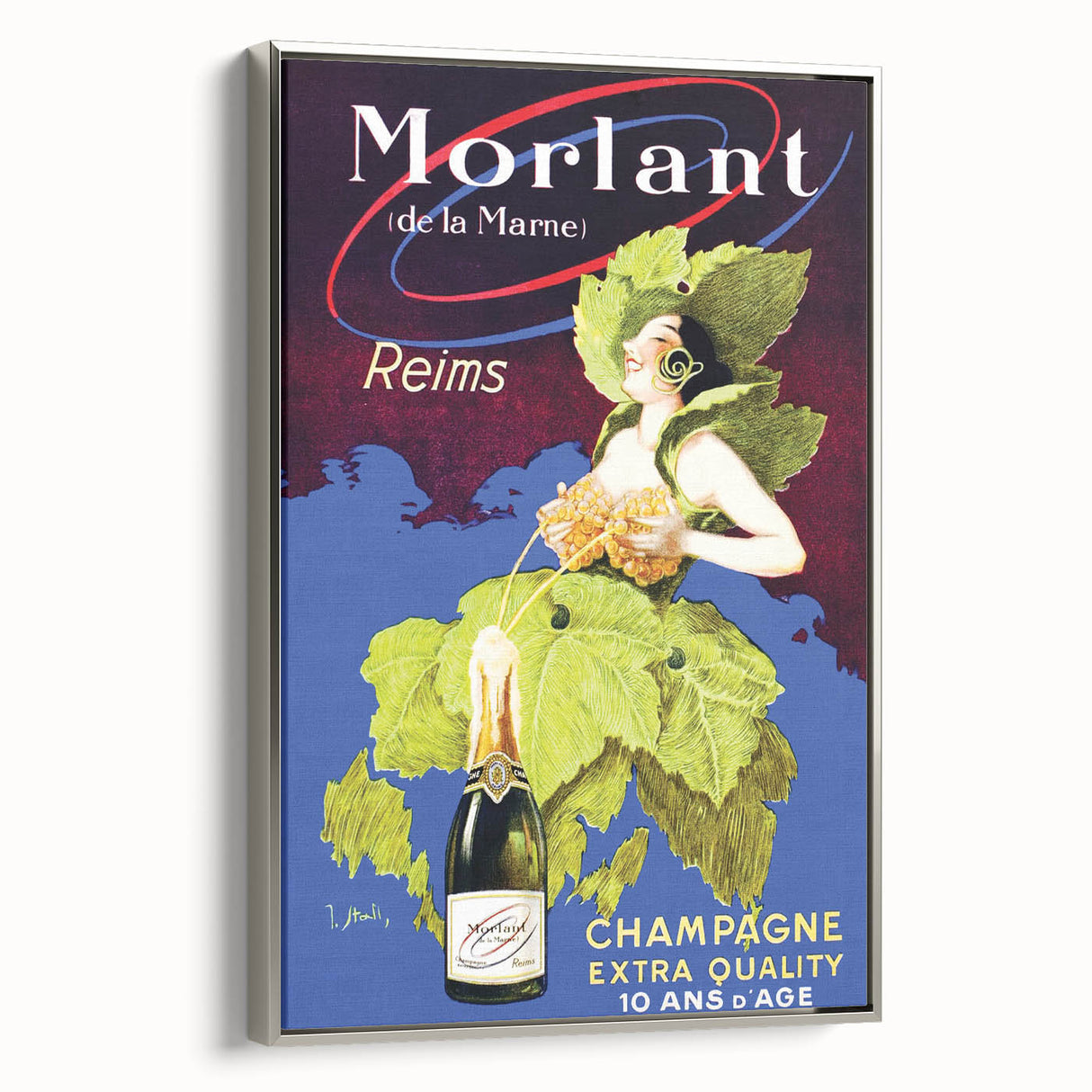 Vintage Morlant Champagne Ad – Retro French Poster Wall Art