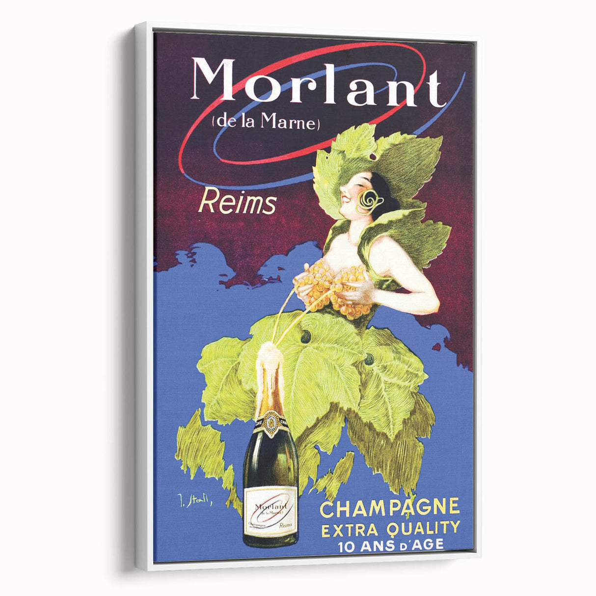 Vintage Morlant Champagne Ad – Retro French Poster Wall Art