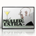 Vintage Müller Extra Champagne Ad – Retro German Poster Wall Art