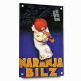 Vintage Naranja Bilz Advertising Poster – Retro Wall Art for Your Home
