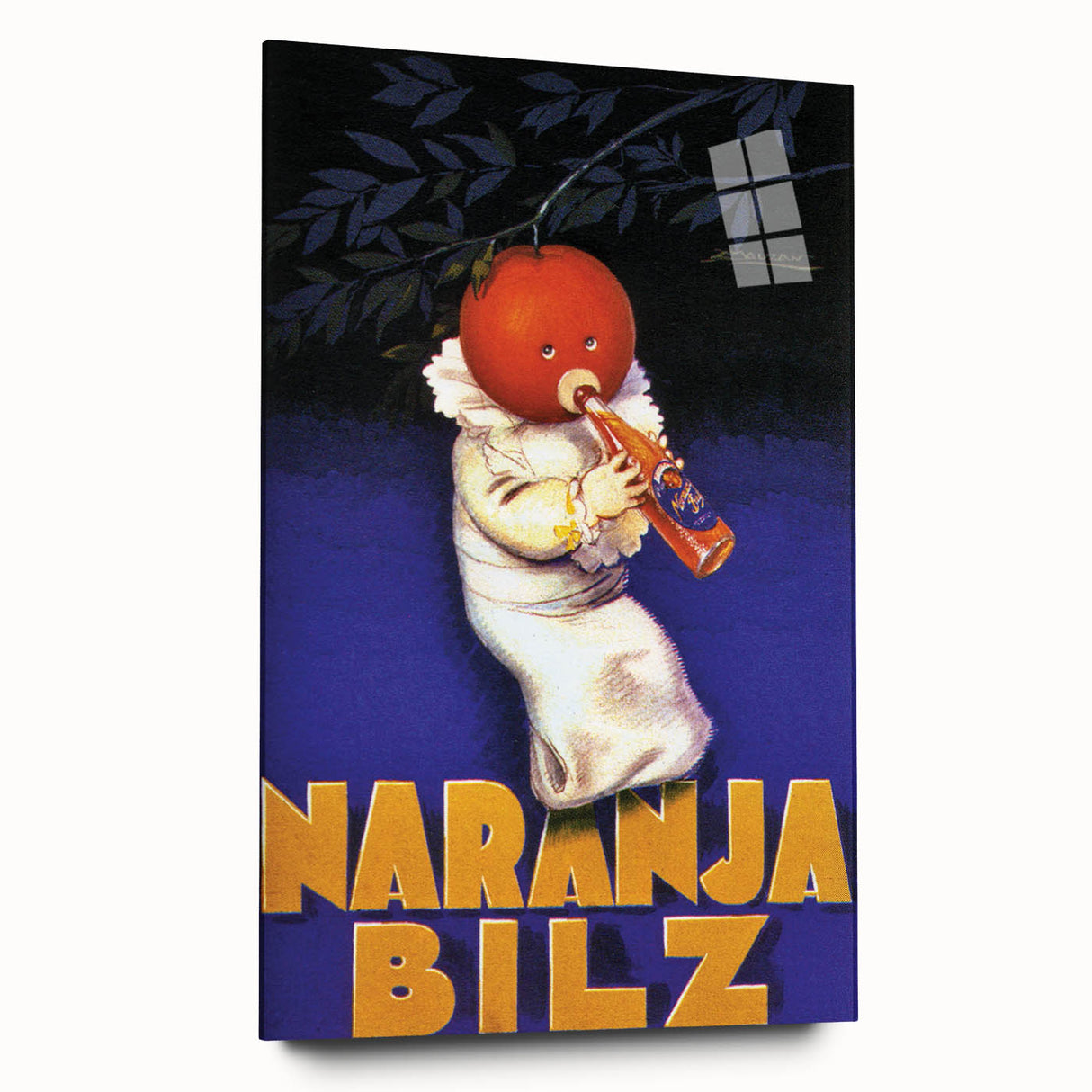 Vintage Naranja Bilz Advertising Poster – Retro Wall Art for Your Home