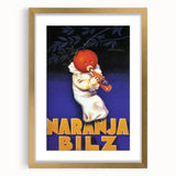 Vintage Naranja Bilz Advertising Poster – Retro Wall Art for Your Home