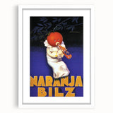 Vintage Naranja Bilz Advertising Poster – Retro Wall Art for Your Home