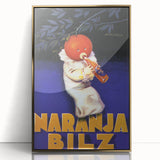 Vintage Naranja Bilz Advertising Poster – Retro Wall Art for Your Home