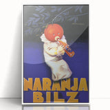 Vintage Naranja Bilz Advertising Poster – Retro Wall Art for Your Home
