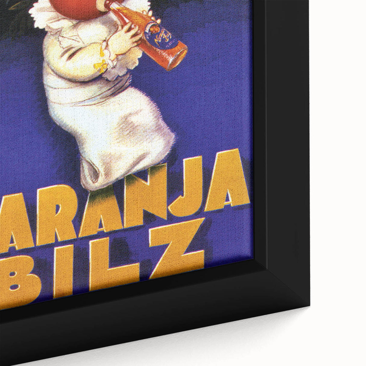 Vintage Naranja Bilz Advertising Poster – Retro Wall Art for Your Home