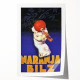 Vintage Naranja Bilz Advertising Poster – Retro Wall Art for Your Home