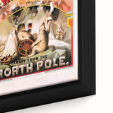 Vintage Fresh and Cold LAGER BEER Poster – Retro North Pole Advertising Art
