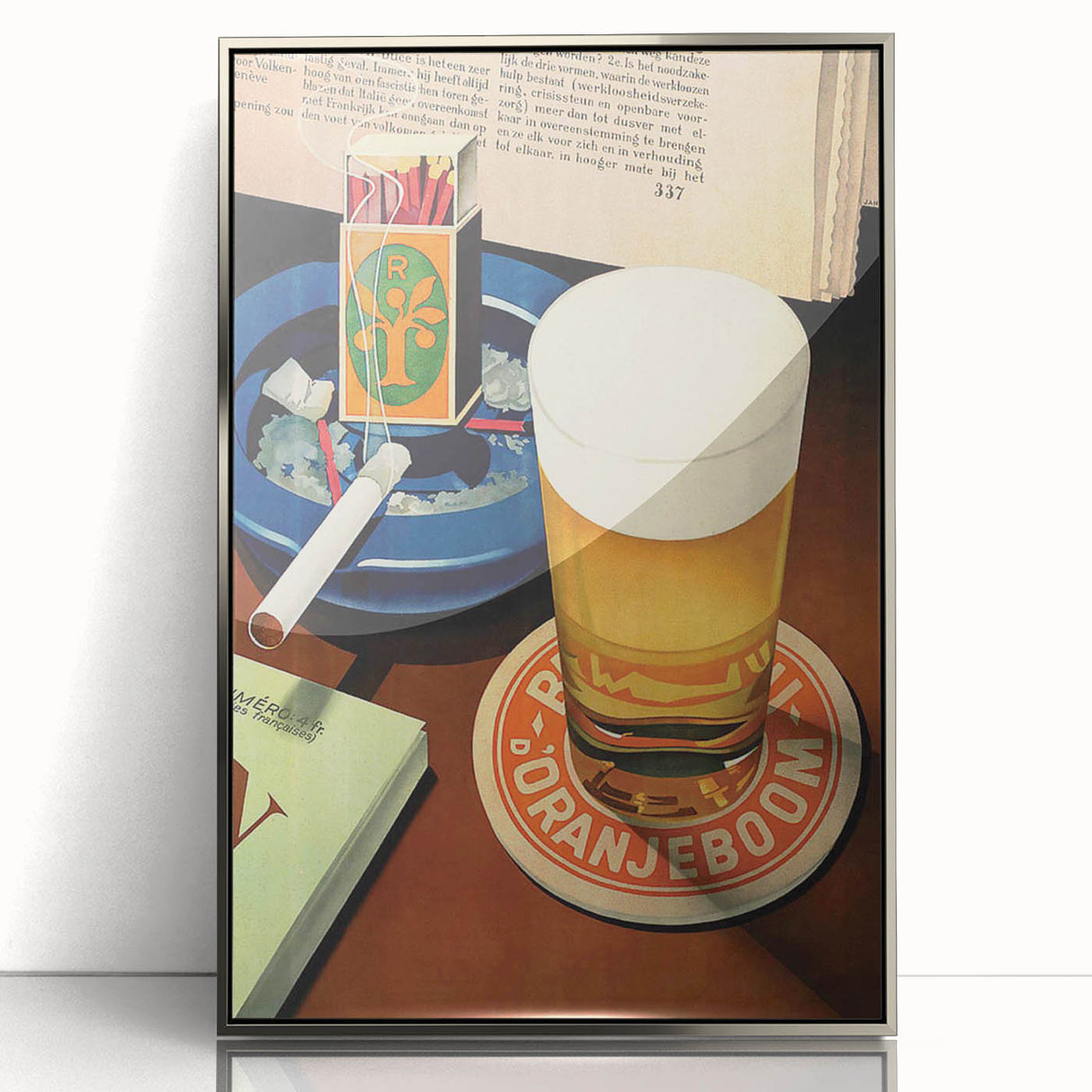 Vintage Beer Advertising Poster – Retro Doranje Boom Design Wall Art