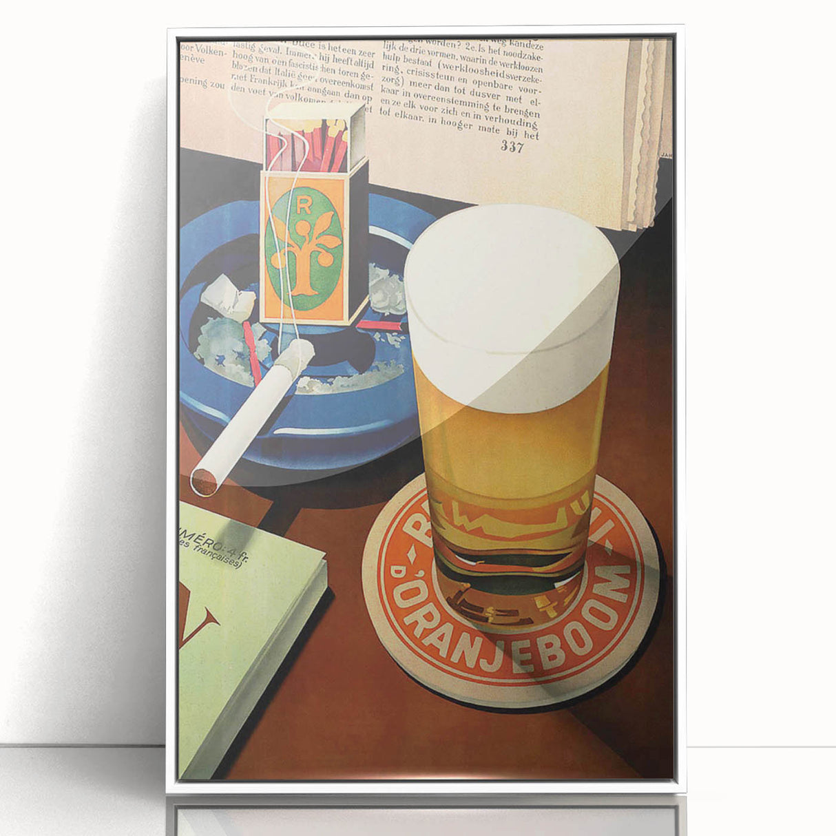 Vintage Beer Advertising Poster – Retro Doranje Boom Design Wall Art
