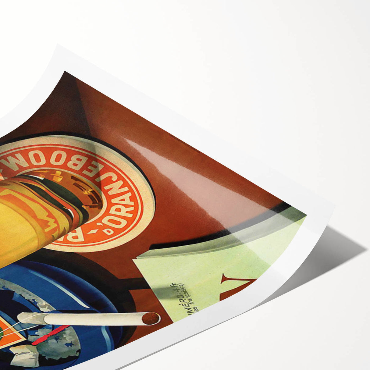 Vintage Beer Advertising Poster – Retro Doranje Boom Design Wall Art
