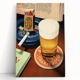 Vintage Beer Advertising Poster – Retro Doranje Boom Design Wall Art