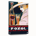 Vintage Apelsinu Brauzle Advertising Poster – Retro Drink Ad Wall Art