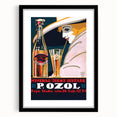 Vintage Apelsinu Brauzle Advertising Poster – Retro Drink Ad Wall Art