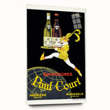 Vintage Paul Court Wine Advertising Poster – Retro Wine Ad Wall Art