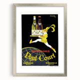 Vintage Paul Court Wine Advertising Poster – Retro Wine Ad Wall Art