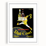 Vintage Paul Court Wine Advertising Poster – Retro Wine Ad Wall Art