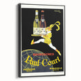 Vintage Paul Court Wine Advertising Poster – Retro Wine Ad Wall Art