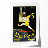 Vintage Paul Court Wine Advertising Poster – Retro Wine Ad Wall Art