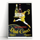 Vintage Paul Court Wine Advertising Poster – Retro Wine Ad Wall Art