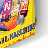 Vintage Père Pinard & Marcellus Wine Poster – Retro Ad Wall Art