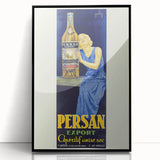 Vintage Persan Export Aniseed Advertising Poster – Retro French Art