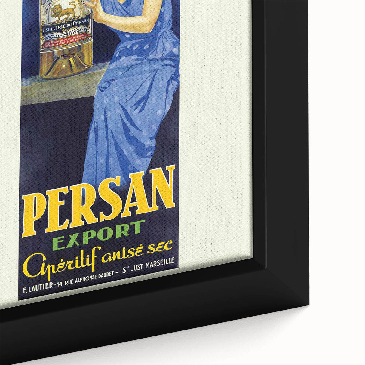 Vintage Persan Export Aniseed Advertising Poster – Retro French Art