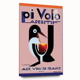 Vintage Pi Volo Aperitif Poster – Art Deco Wine Ad Wall Art