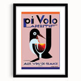 Vintage Pi Volo Aperitif Poster – Art Deco Wine Ad Wall Art