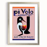 Vintage Pi Volo Aperitif Poster – Art Deco Wine Ad Wall Art