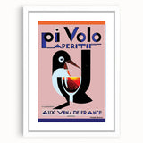 Vintage Pi Volo Aperitif Poster – Art Deco Wine Ad Wall Art