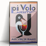 Vintage Pi Volo Aperitif Poster – Art Deco Wine Ad Wall Art