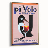 Vintage Pi Volo Aperitif Poster – Art Deco Wine Ad Wall Art