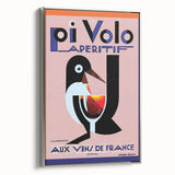 Vintage Pi Volo Aperitif Poster – Art Deco Wine Ad Wall Art