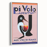 Vintage Pi Volo Aperitif Poster – Art Deco Wine Ad Wall Art