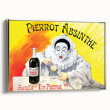 Vintage Pierrot Absinthe Poster – Retro Absinthe Ad Wall Art