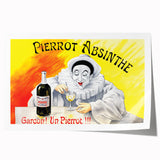 Vintage Pierrot Absinthe Poster – Retro Absinthe Ad Wall Art