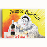 Vintage Pierrot Absinthe Poster – Retro Absinthe Ad Wall Art