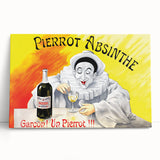 Vintage Pierrot Absinthe Poster – Retro Absinthe Ad Wall Art