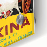 Vintage Pikina Aperitif Poster – Retro French Wine Ad Wall Art