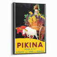 Vintage Pikina Aperitif Poster – Retro French Wine Ad Wall Art