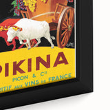Vintage Pikina Aperitif Poster – Retro French Wine Ad Wall Art