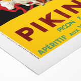 Vintage Pikina Aperitif Poster – Retro French Wine Ad Wall Art