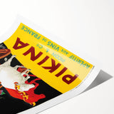 Vintage Pikina Aperitif Poster – Retro French Wine Ad Wall Art