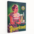 Vintage Pilsner Urquell Advertising Poster – Retro Beer Ad Wall Art