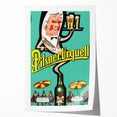 Vintage Pilsner Urquell Poster – Retro Beer Ad Art with Fun Cartoon